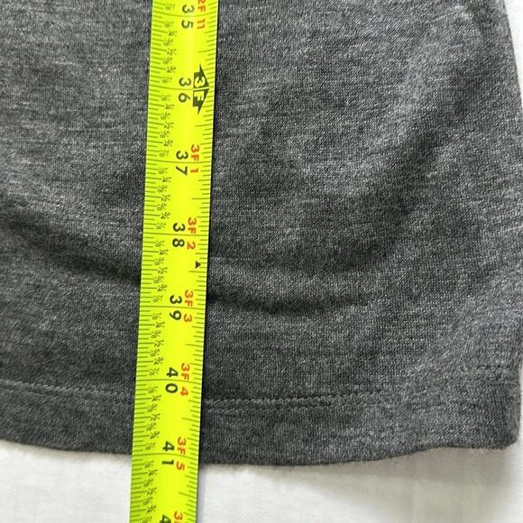 David Meister Grey Viscose Asymmetrical Neckline Long Sleeve Dress Size 12 - Picture 12 of 14